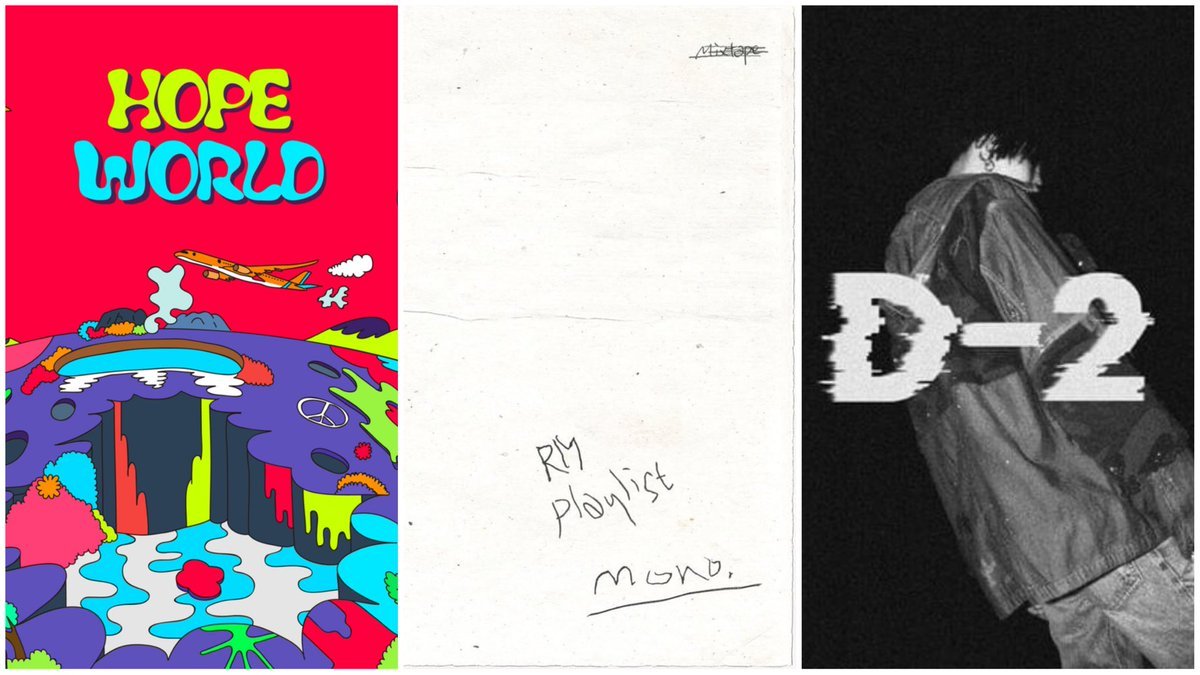 I also noticed that the Hope World progression is the opposite of the other rapline mixtapes. While Namjoon and Yoongi start their mixtapes either in complete anger or sadness, and then progress upward, it feels like Hoseok progresses downward, from Hope World to Blue Side ++