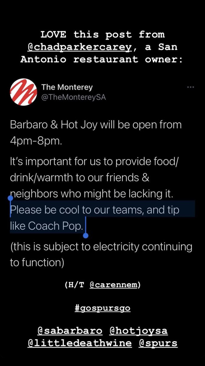 hey <a href="/TheMontereySA/">The Monterey</a> putting this here since you never check IG (cc: <a href="/Baxter/">Baxter Holmes</a>)