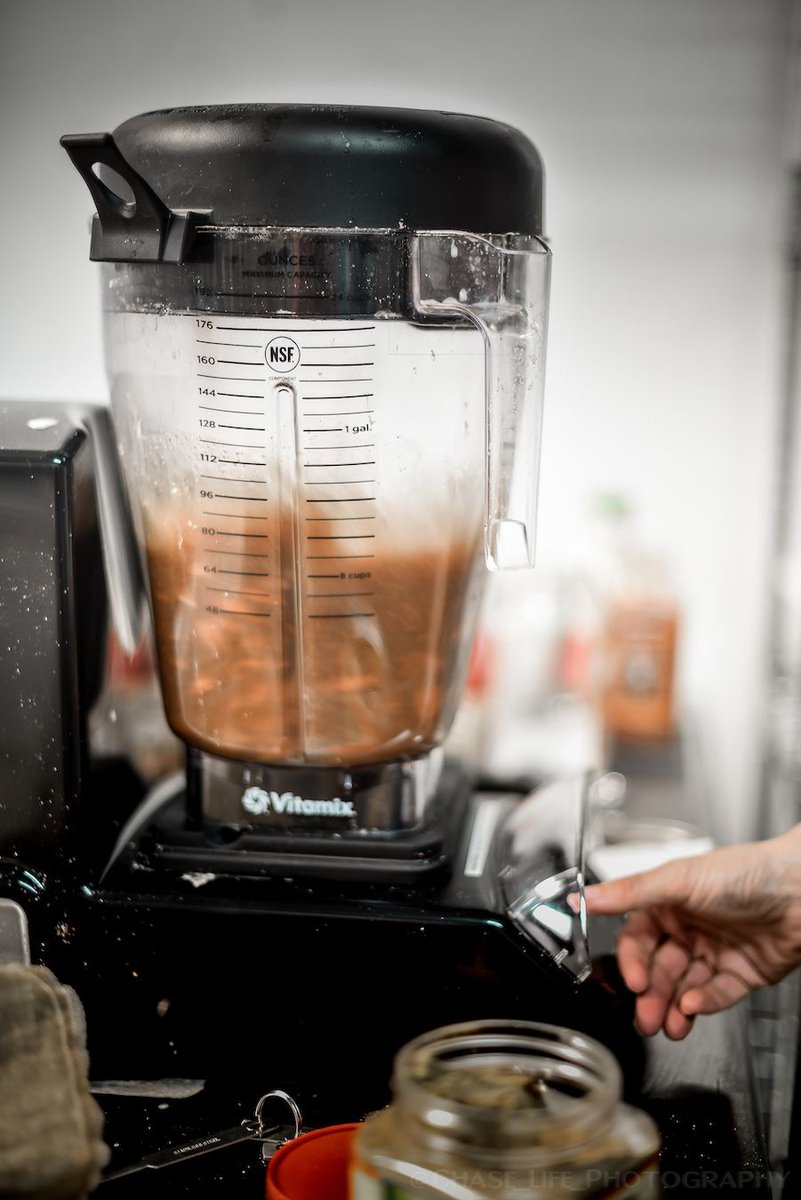 themulkco's tweet photo. Our badass Vitamix XL babe whirred and purred like a champ no matter how many almonds we threw at her. While we might have moved on to bigger, badasser equipment; our Vitamix XL is still the pride and joy of the Mulk kitchen. Badass photos cred: @chase_life_photography https://t.co/wKoP1dGmJM