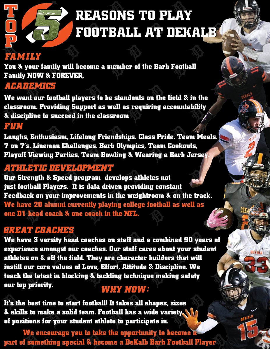 DeKalb Football tweet media