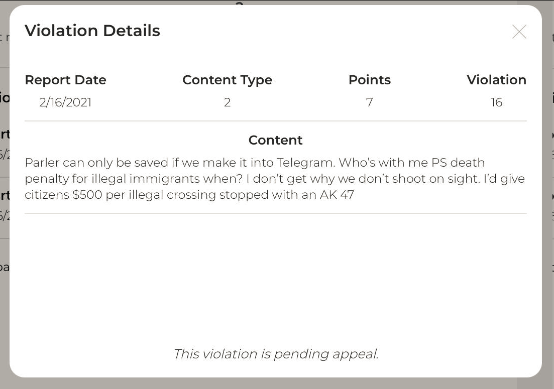 liquidrouge's tweet photo. This is the post that Milo got banned from Parler for: https://t.co/0kNJw2KBc8