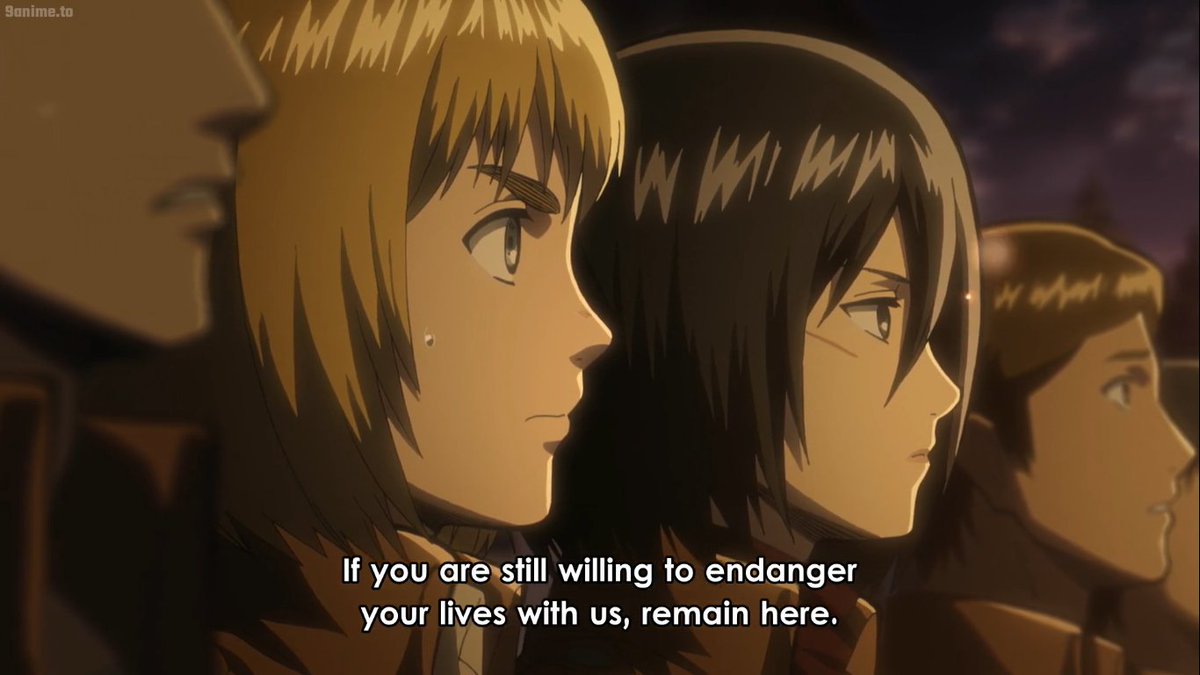 7- Commander makes a speech to recruit soldiers, full of disadvantages and hard realities but still manage to get most of the top 10 elite soldiers who weren't aiming to join SC at all