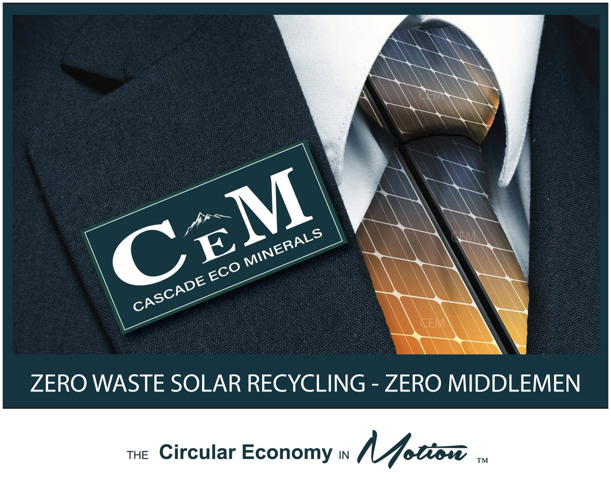 Money is a need. Save it. Skip the middlemen and go straight to the nation's most trusted source for #solarrecycling, Cascade Eco Minerals. Learn More: cascadeecominerals.com #SolarCEM #Solar #SolarPV #Recycling #Environment #GoGreen #GoSolar #Circulareconomy