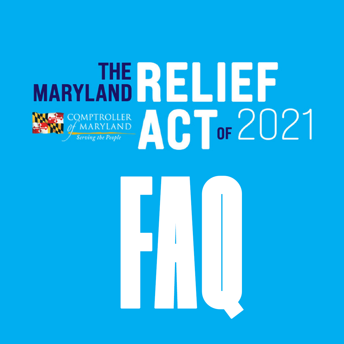 The newly announced MARYLAND RELIEF Act of 2021 provides direct stimulus payments to qualifying Marylanders, unemployment insurance grants to qualifying Marylanders, and grants and loans to qualifying small businesses. Here are some FAQs about the stimulus: (1/7)