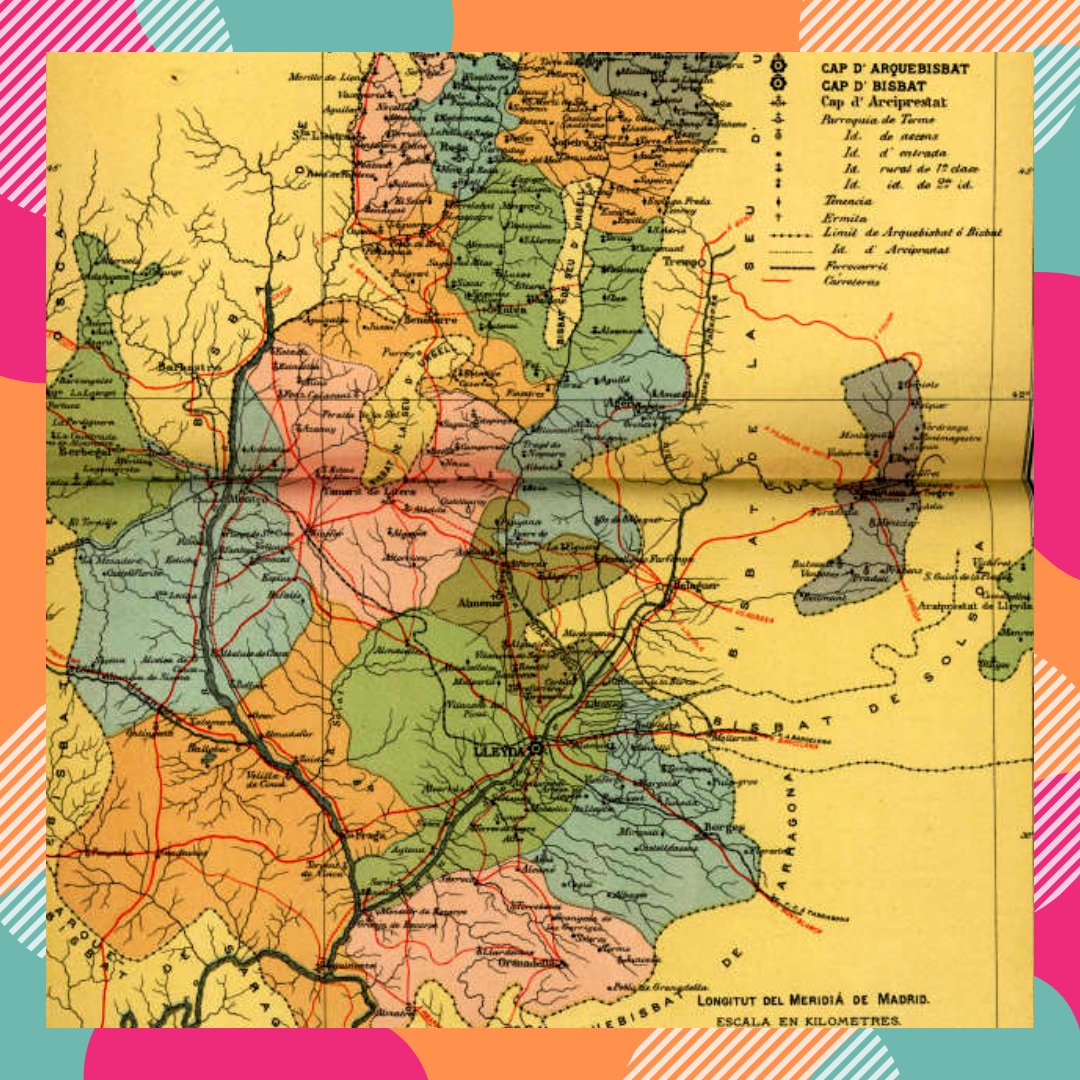 ◾ La #diòcesi de Lleida va tenir el mateix dibuix des del 1149. Era la recuperació d'un traçat del segle V. 
◾ Amb el #franquisme va començar l'amputació de parròquies que culminaria el 1998. Resultat: ❌l'espoli del Museu.

📌 Cartoteca de #Catalunya
cartotecadigital.icgc.cat/digital/collec…