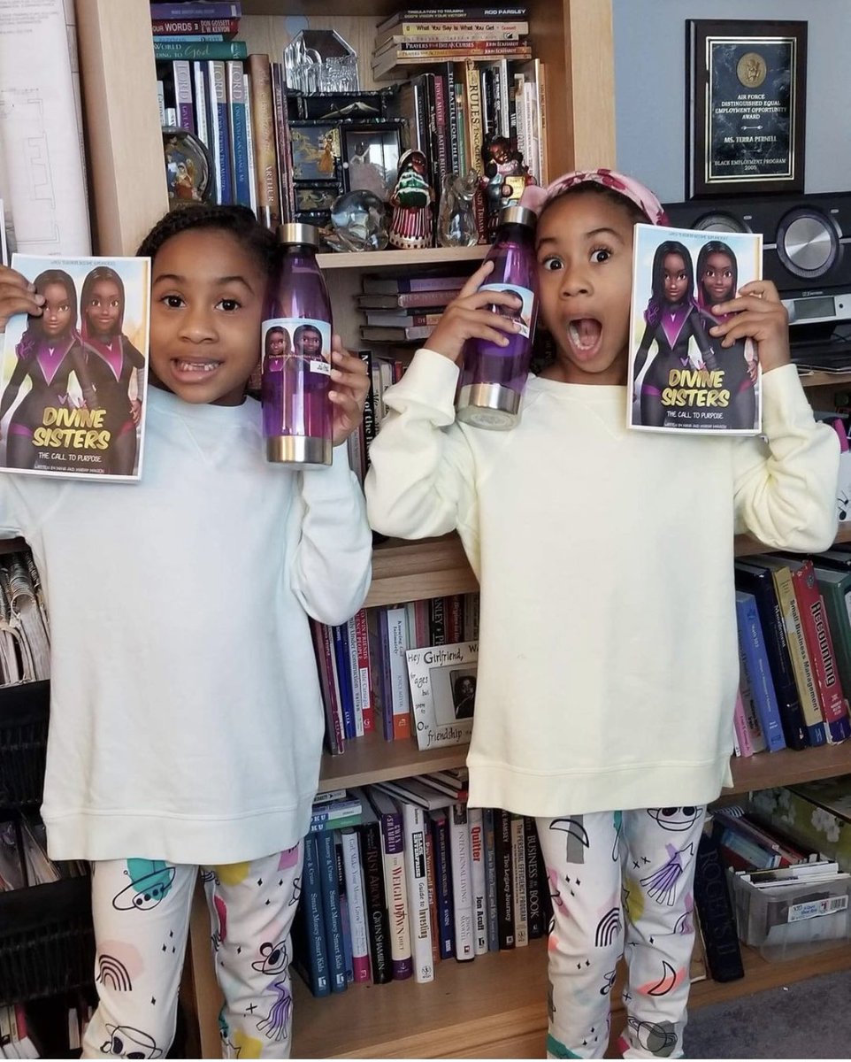BlackAlumniNKY's tweet photo. For Day 16 of our #nkuBHMchallenge we wanted to shout out Divine Sisters for their childrenβs book! Be sure to check them out and support. Oh, Mariah and Maya are twins who are also fellow #NKUBlackAlumni that will be featured during our event on Friday!
#NKUBAC #PhotoChallenge https://t.co/hT0PMXROzr