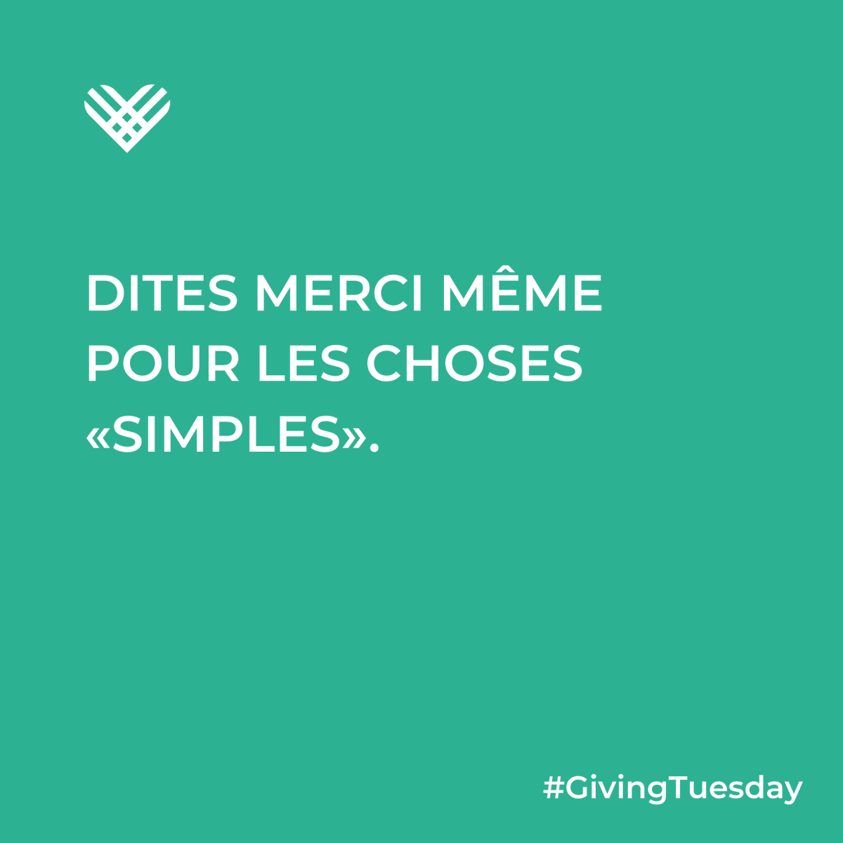 GivingTuesdayCH's tweet photo. #parcequefairelebienfaitleplaisir #accomplirplusensemble #lagénérositérendheureux #GivingTuesday #GivingTuesdayCH #52Tuesdays https://t.co/o2LTJYBJ5M