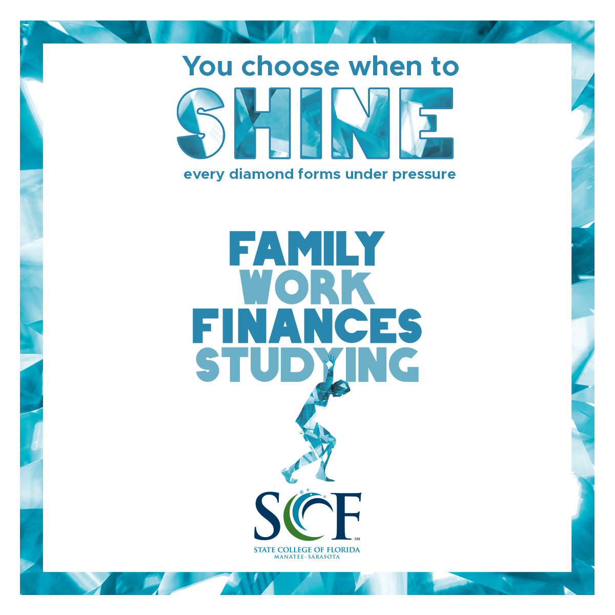 SCFnow's tweet photo. Shine like a 💎with SCF's accelerated #FlexStart courses! #affordable #flexible #college https://t.co/3vnf3YCMc9