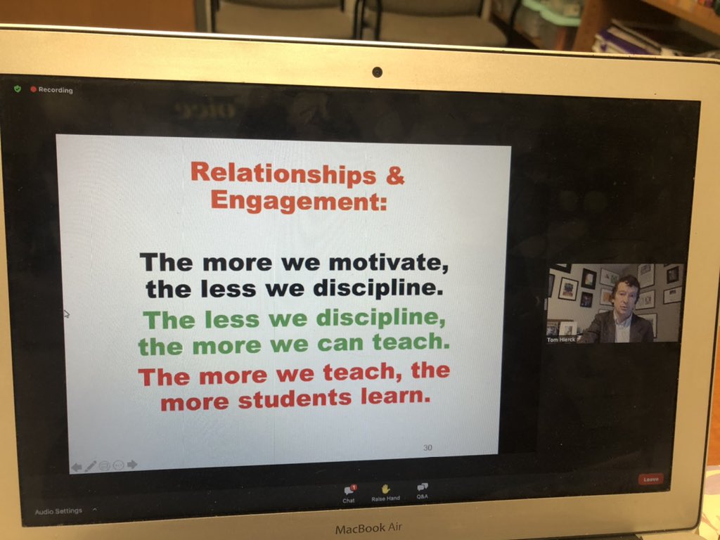 YES! Behavior has to be taught explicitly and fostered through building relationships! @thierck Thank you for your session on Building Positive Student Relationships #btsdtigers #btsdproud #TigerStrong #mtss @PBISWorld @mgehrens @skillsforceK12 thank you!