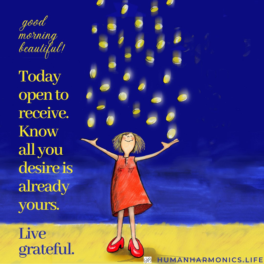 Human_Harmonics's tweet photo. Today open to receive. Know all you desire is already yours. #dailyinspiration #humanharmonics #empower #inspirational #inspiration #motivation #motivational #positivity #loveyourself #MindsetMatters #DreamBigWorkHard #Visualize #GrowThroughIt #YouArePowerful #dreamersanddoers https://t.co/aaESwwJsWt