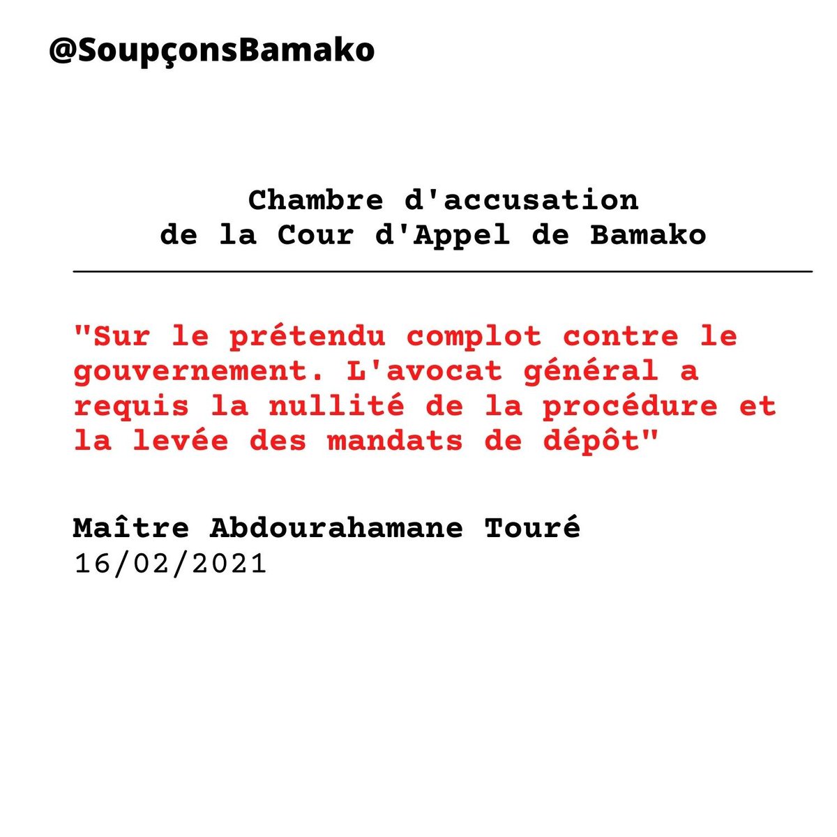 #Sahel #Mali #Justice #RasBath #VitalDiop #BoubouCissé