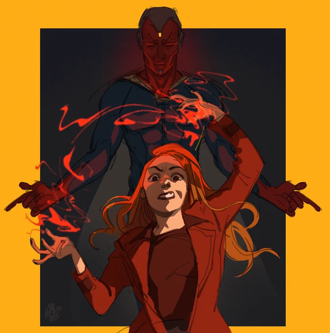 wandavision spoilers //

happy pancake day i decided to give up my dignity for lent by drawing m*rv*l on main 