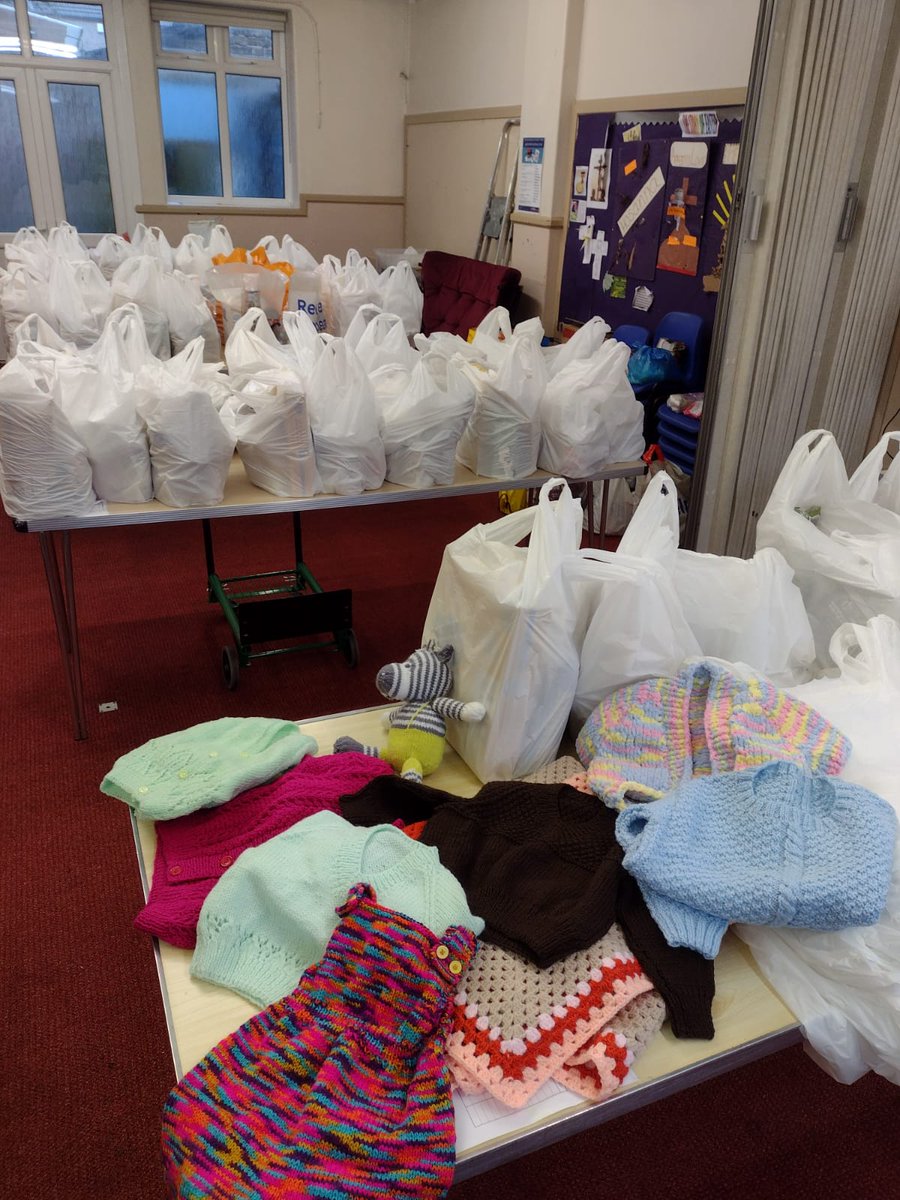 EltaTextiles's tweet photo. We are busy knitting baby/toddler clothes to donate to a local #foodbank in #eastlondon We are also donating wool, patterns and needles for people using the food bank to make their own items. Handing it all over next month. #knitting #community https://t.co/TDABVMmFRz