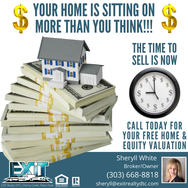 THINKRESIDUALS's tweet photo. With increasing home values across Colorado, your property may have more equity than you think! Follow the link below for your FREE Home Valuation!  Call me at 303-668-8818 to discuss! #ListWithEXIT #HomeValue #Equity #REALTOR #ColoradoRE  https://t.co/8CtQPtsAFj https://t.co/aeYjzdO4hs