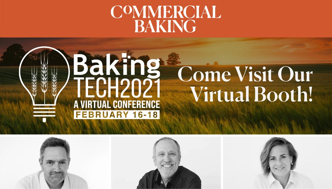 CommBaking's tweet photo. We look forward to seeing you at BakingTECH 2021! Stop by our virtual booth to see all the exciting things we have been working on... #BestWeekInBaking #RedefiningTheNorm #commercialbaking #bakingindustry https://t.co/Uwu5mIfcBK
