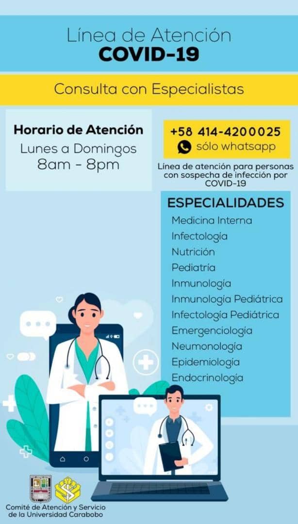 ferreirajoseang's tweet photo. 2/11 Utilice línea atención Covid19 de Ciencias de Salud (0414420025) encabezada por su decano @cheopasionFCS  prof @Yelicas Yelitza Castillo y equipo de estudiantes coordinado por Mario Da Silva @mddasilvag26.8.174 consultas en un año validan está noble extensión universitaria https://t.co/8HrhzzosoV