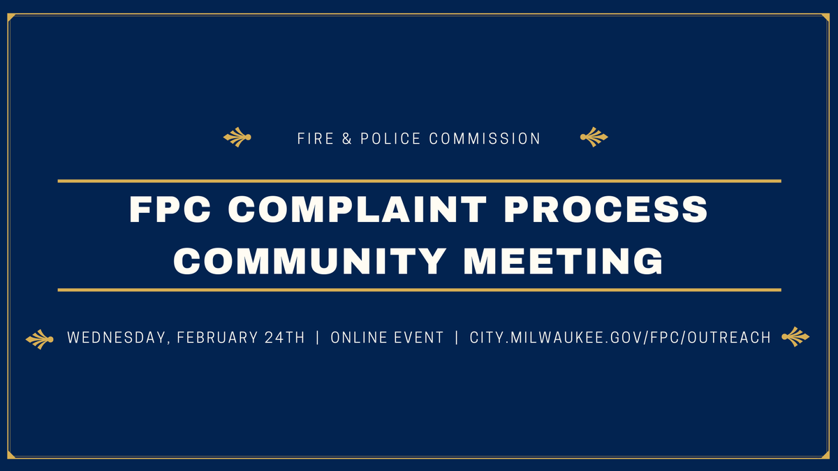 Fire & Police Commission - MKE tweet media