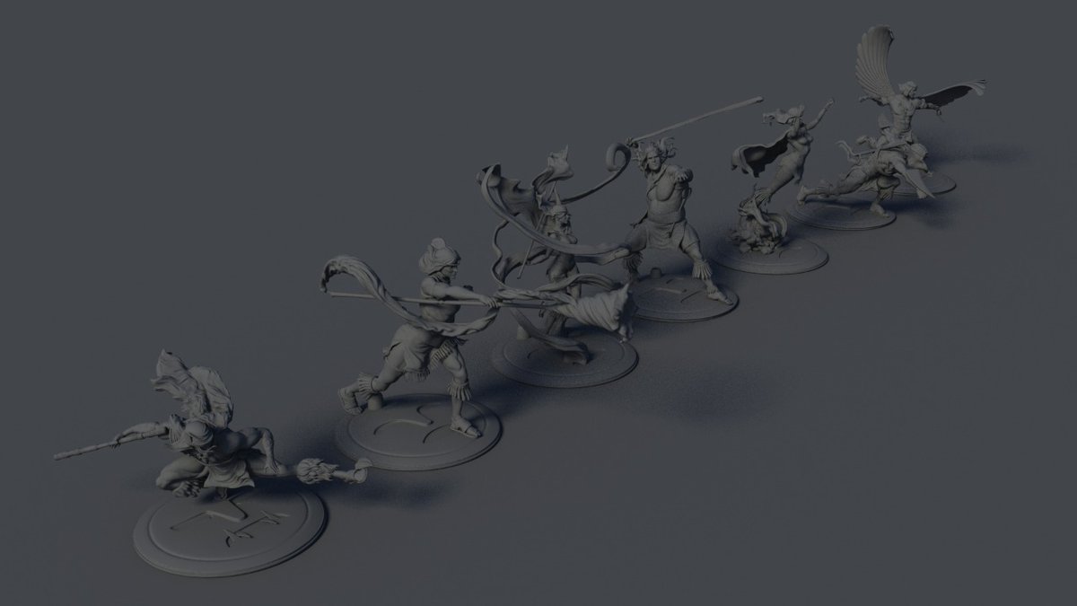 Progress on the INKAS' miniatures
Print &amp; Play : bit.ly/inkasdownload
#printplay #pnp #tabletopia #boardgame #game #kickstarter #miniatures