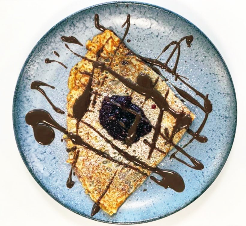 Celebrating Pancakes 🥞 day. Freshly prepared Pancake (French Style) topped with chocolate sauce, summer fruits sauce and pinch of icing sugar. It’s just heaven!! @AngelHillFood @ServestFoodCo