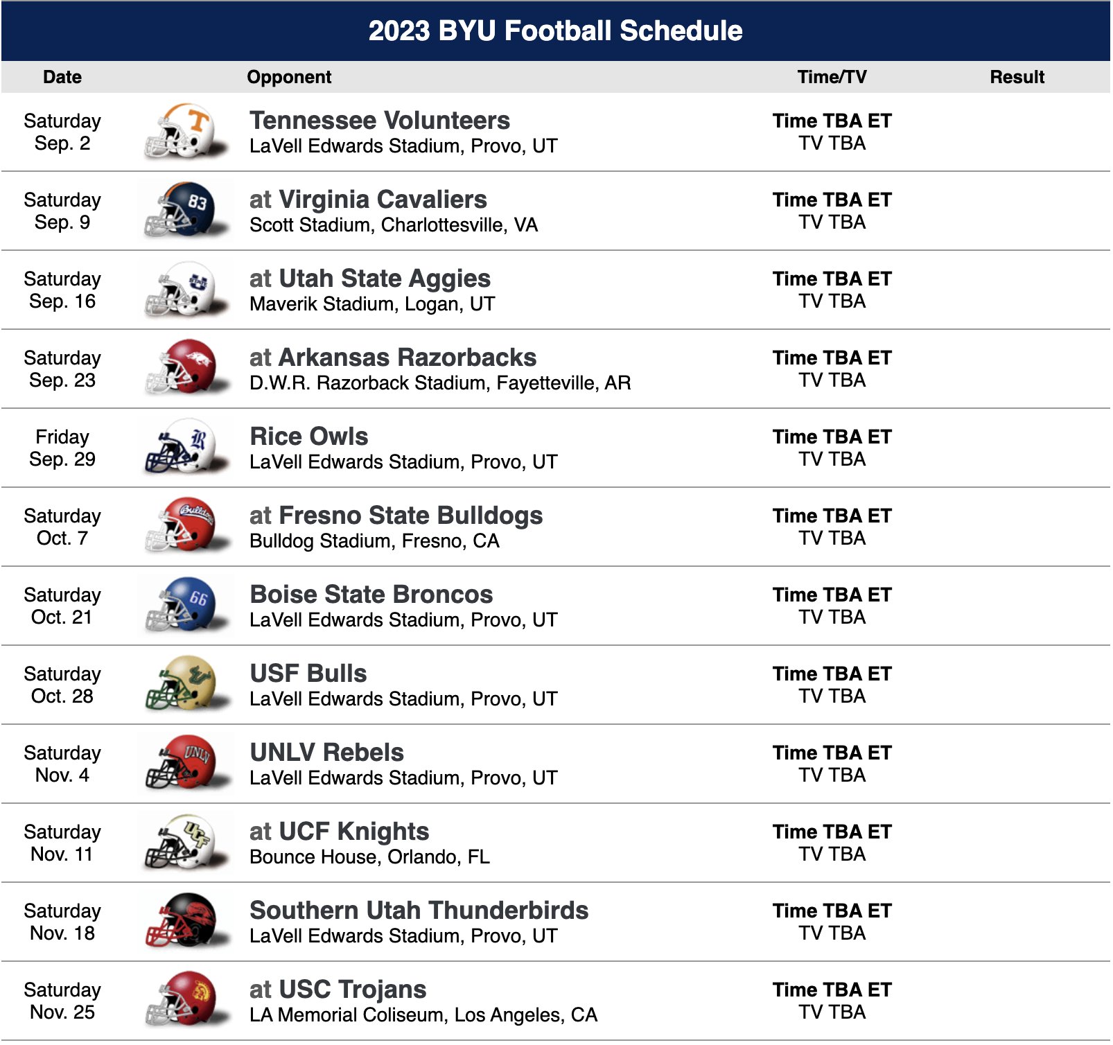 Byu football schedule on sale 2021