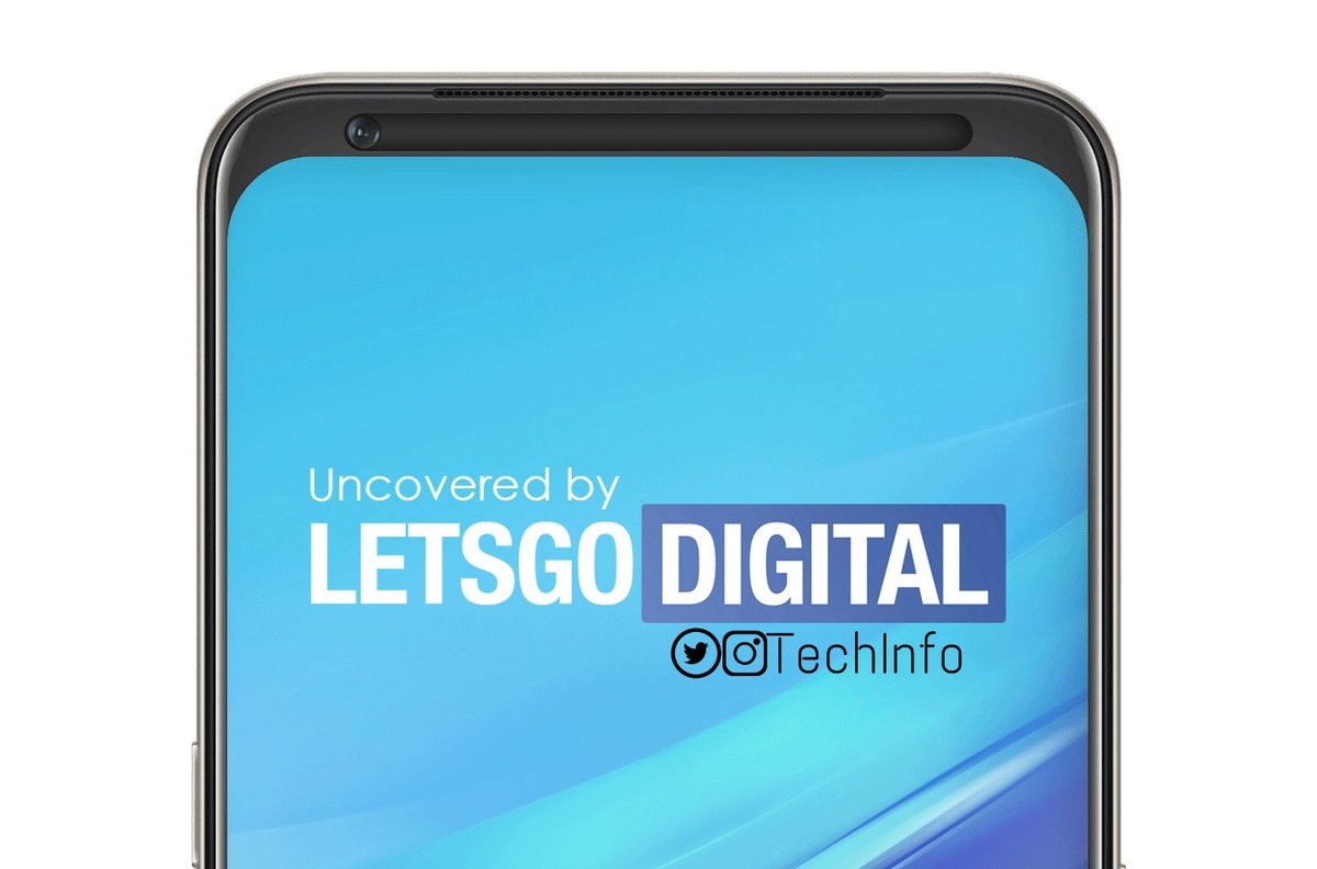 Techinfo2003's tweet image. Oppo patent a phone with moving selfie camera.