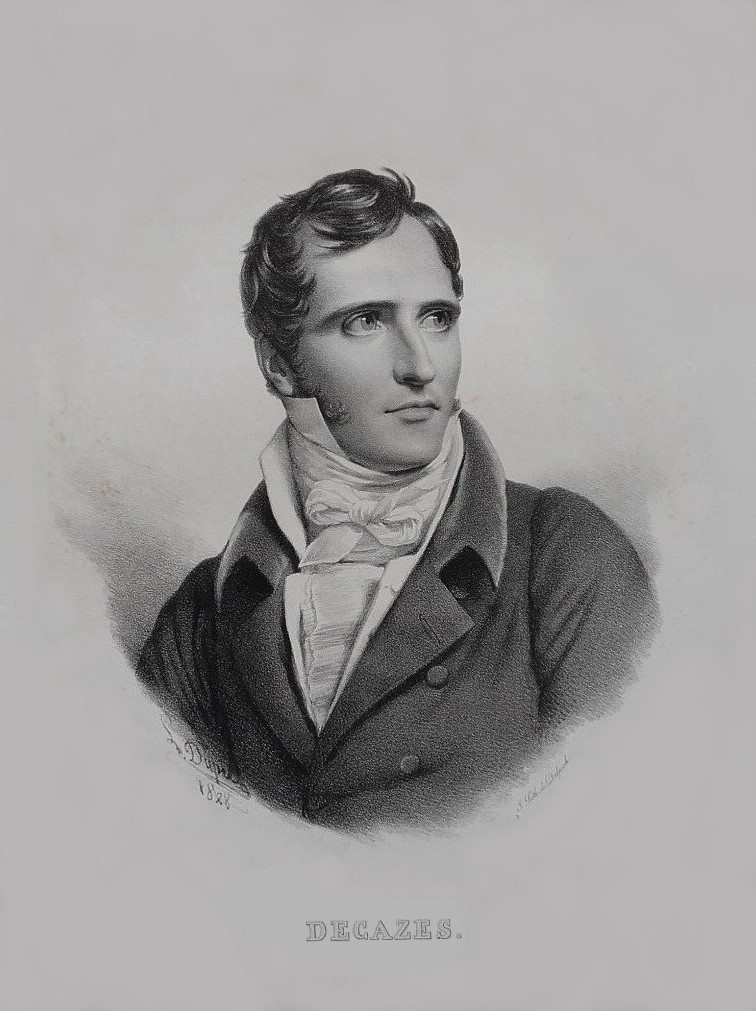 8/ The French prime minister showed up, a man named Élie Decazes, who was a favorite of the king, but despised by much of the royal family as an upstart liberal (and also by real liberals like Lafayette, who didn’t trust him). Decazes interrogated Louvel right there at the opera.