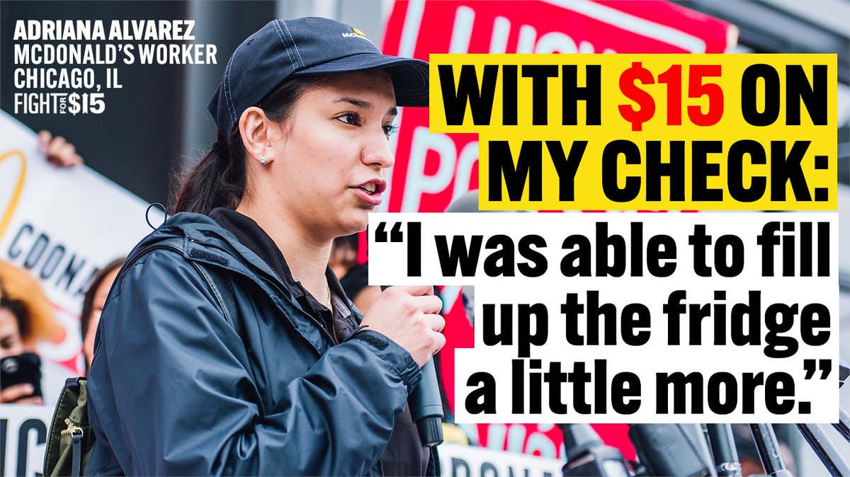 Today, fast-food workers across the country are striking for fair pay, union rights, and respect on the job. Together, we will win. #FightFor15 bit.ly/37goyOG