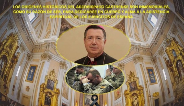 PlataformaMill1's tweet photo. El #ARZOBISPADO CASTRENSE DE ESPAÑA: Embajador de las Virtudes Morales. Los #Orígenes Históricos del Arzobispado Castrense son inmemoriales, como su razón de ser, para #dedicarse en Cuerpo y Alma a la Asistencia Espiritual de los #Ejércitos de España.  https://t.co/g1iGzNm0TS https://t.co/0cMySYs2c3