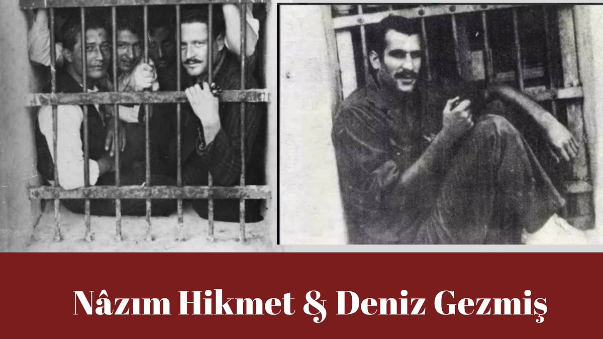 #NazimHikmetRan 1941'de #DenizGezmiş ise 1970 yılında Bursa Cezaevi koğuşunun  aynı penceresinde. 
Anılarını mücadelemizde yaşatacağız

Delikanlım!.
İyi bak yıldızlara,
onları belki bir daha göremezsin.
Belki bir daha
yıldızların ışığında
kollarını ufuklar gibi açıps geremezsin.