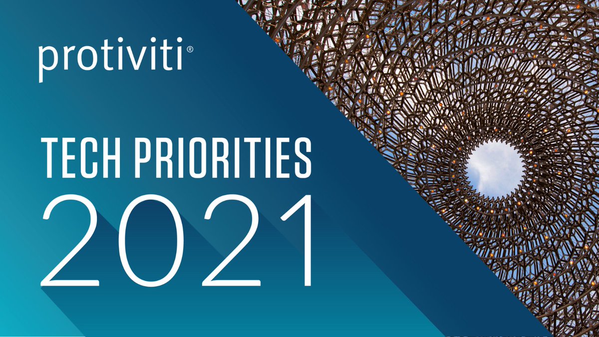 Protiviti's tweet image. Our 2021 Tech Priorities series continues as our experts discuss cloud imperatives.  Regardless of your cloud maturity, read why cloud should be on every leader’s agenda this year ow.ly/YItq50Dk3XR #cloudcomputing #TechPriorities #CIO