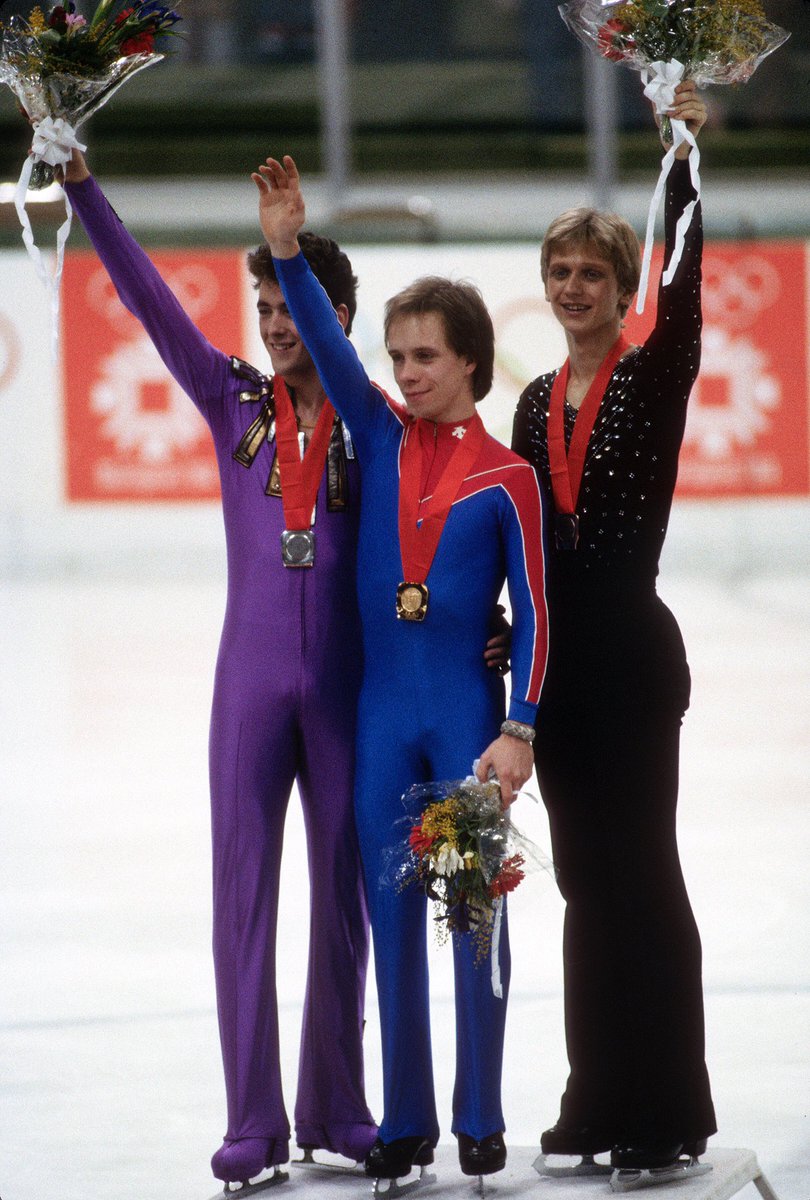 On this day at Sarajevo 1984:

<a href="/ScottHamilton84/">Scott Hamilton</a> won Olympic gold in men’s figure skating and was the first American to do so since 1960.