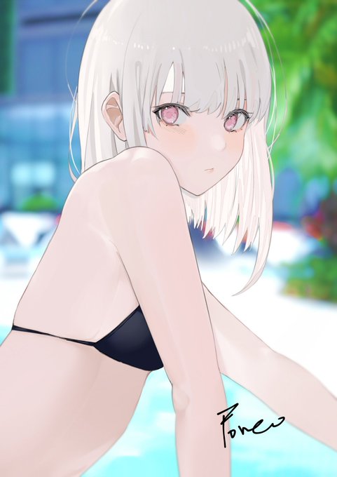 泳池边    #illustration 