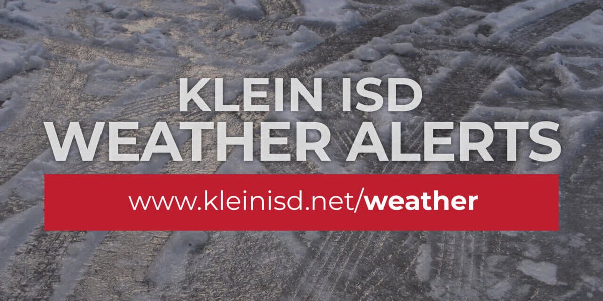 Due to continued widespread power outages and hazardous road conditions throughout the Klein ISD community along with the potential for additional inclement weather, Klein ISD will remain closed Wednesday, 2/17 and Thursday, 2/18. No remote learning will take place on these days.