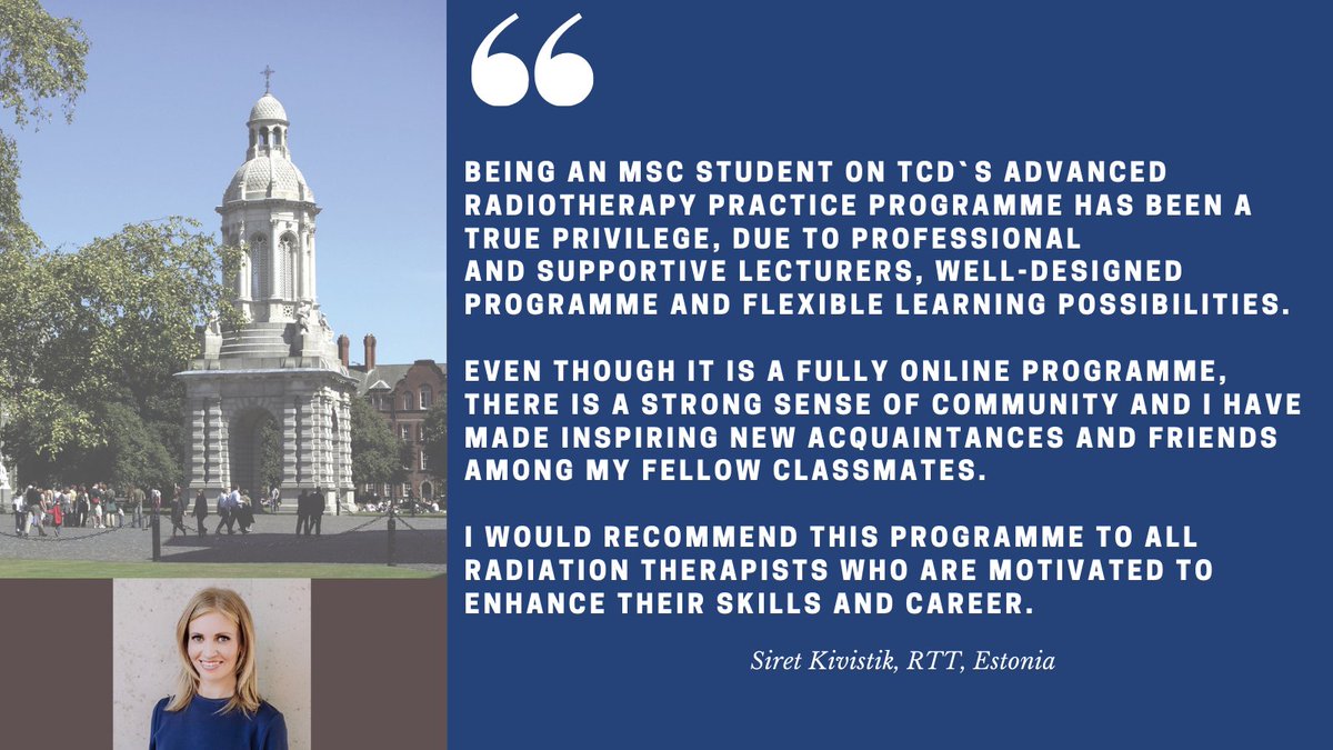 Our MSc students value our personalised approach and flexible online options. Come see us during the virtual TCD Open Day Saturday, March 6th. Register your interest here: tcd.ie/postgraduate #thinktrinity
