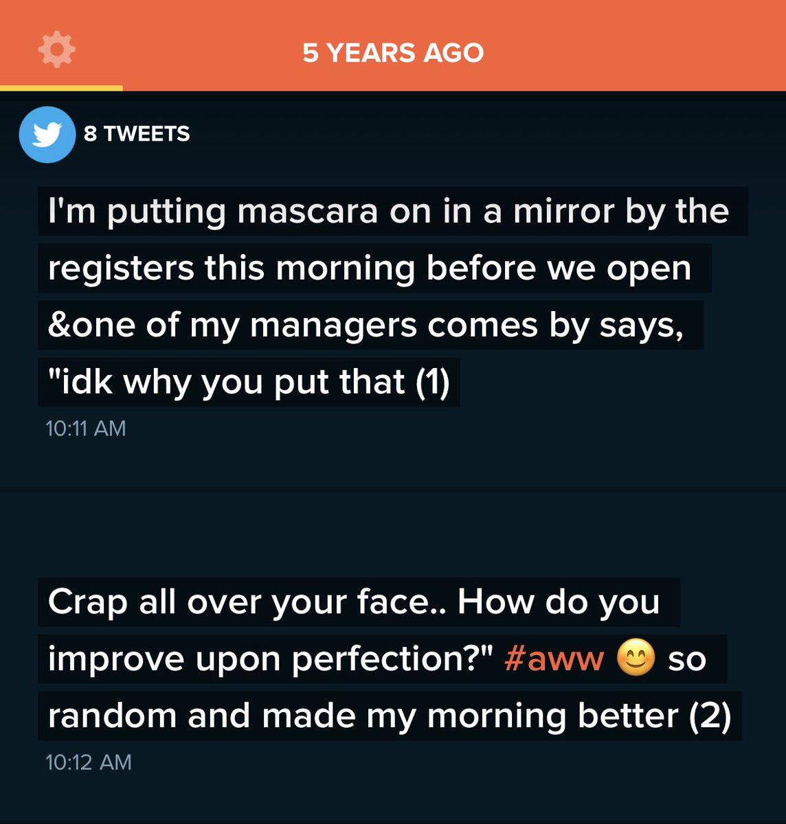 zaaphie's tweet image. Haven’t a clue who that was, but I’m 99% sure it was a 60+ year old white man, because I used to work in a hardware store lol — feels like a different fkn lifetime, not 5 years ago. #WhatIsTime? 🥴