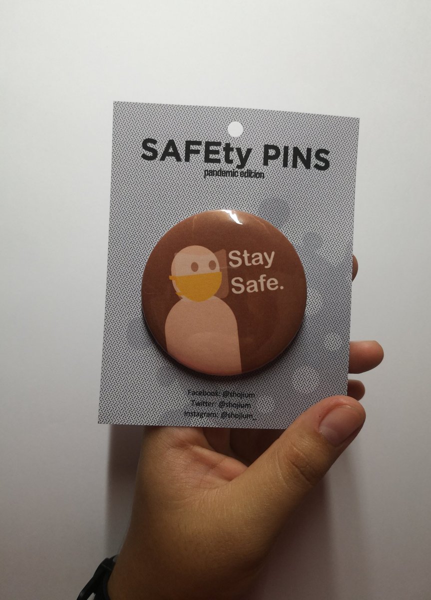shojium's tweet photo. Get your SAFEty pins to remind everyone to stay safe during the pandemic at the Art-Kada booth in ArtTents in Centrio Mall for just P35 per pin. You can get 2 pins for just P60.

Available in Blue, Green, and Orange. #ArtTents2021 #ArtTents #ilovecentrio #artmonth #SAFEtypin https://t.co/ZHlL6ogQir