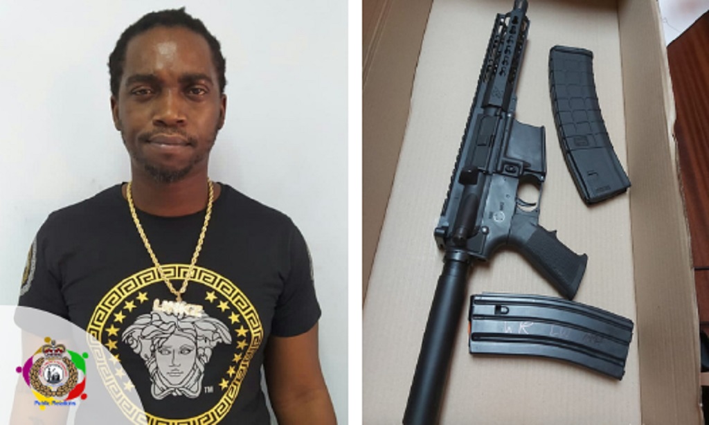 Jamaican caught with AR 15 rifle in St Vincent, sentenced to 5 years
