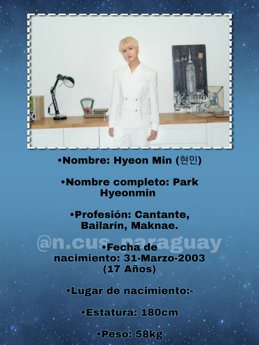 kpopradiopy's tweet image. 📍Ex-integrantes:

Myeong
Nombre artístico: Myeong.
Nombre de nacimiento: Kim Myeong (김명).
Ex posiciones: vocalista, bailarín.
Cumpleaños: 2 de enero.
Zodiaco: capricornio.
Etnia: chino.