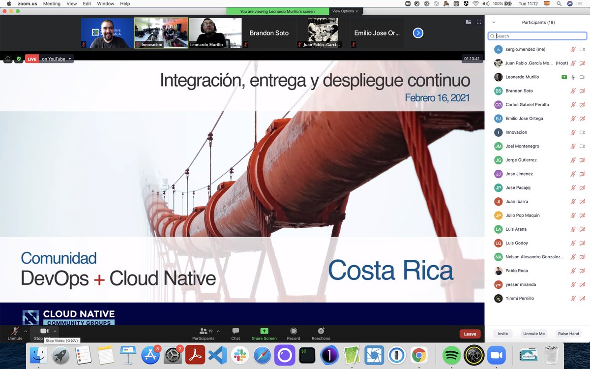 sergioarmgpl's tweet photo. #cncfstudents Event for Nicaragua students, Guatemala Students Workshops, Costa Rica, Mรฉxico and Nicaragua Speakers :) Event to promote students @CloudNativeFdn #kubernetes #cicd https://t.co/9JBz3keHZn
