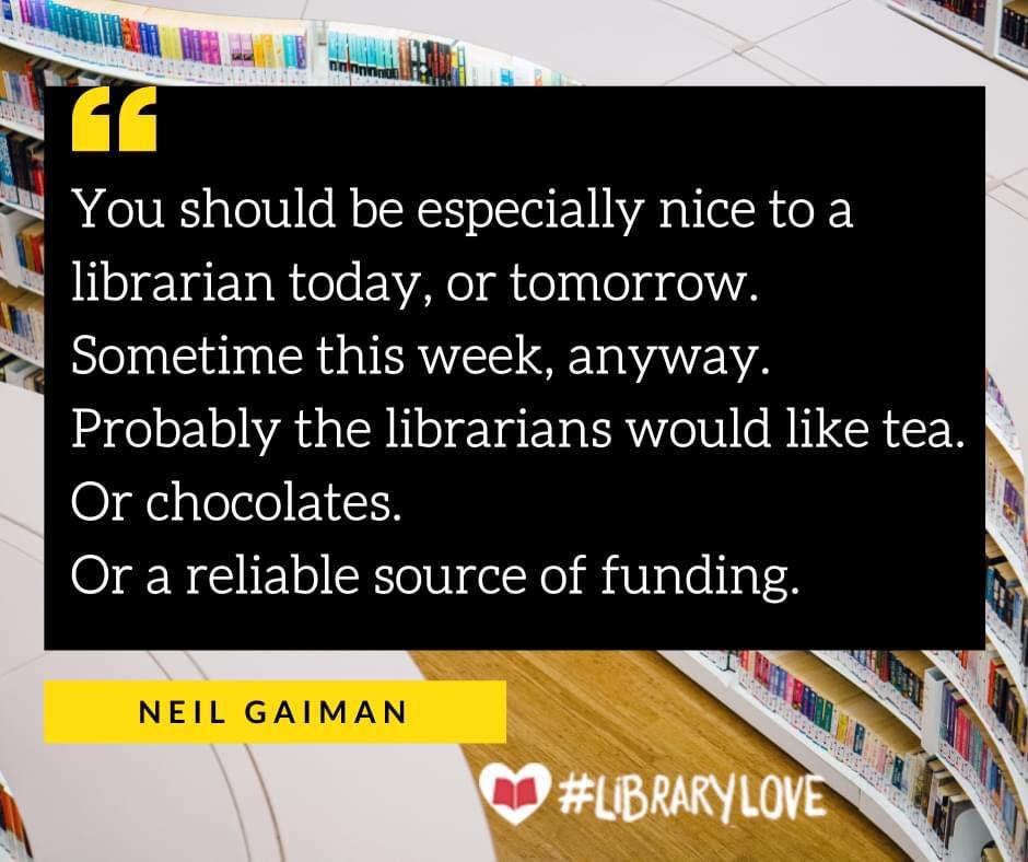 Newark_Library's tweet photo. Thanks @neilhimself 💜 https://t.co/rF3Wax9BVp