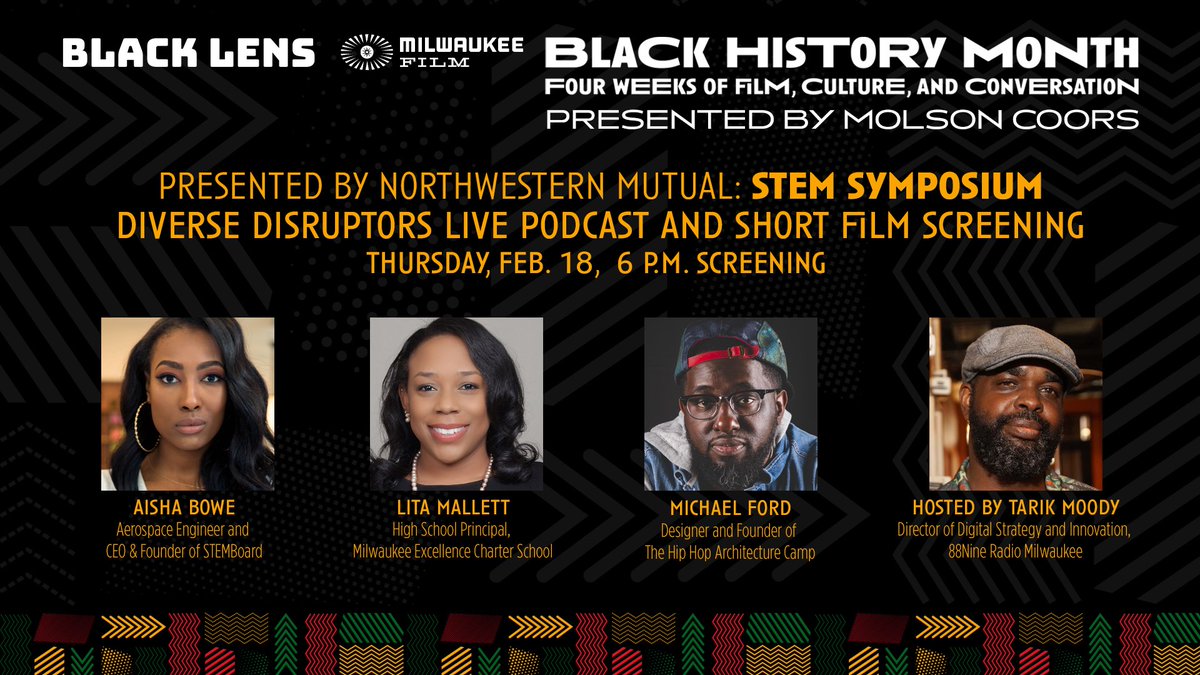MKE Shaper Lita will be participating in a live edition of Diverse Disruptors podcast as part of <a href="/BlackLensMKE/">BlackLensMKE</a>  History Month. 

Join the conversation this Thursday: shorturl.at/azNO1