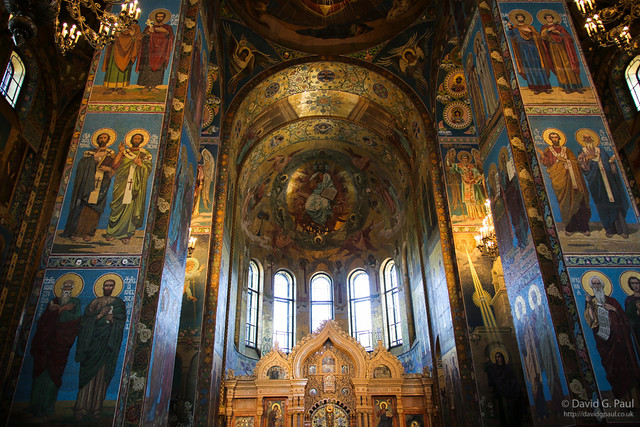 No photography was allowed inside, so didn't take many pictures until back in Saint Petersburg when I visited some more cathedrals, and the Faberge museum