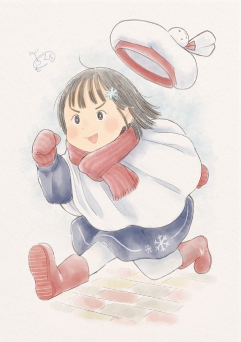 「赤マフラー 雪だるま」のTwitter画像/イラスト(新着)｜6ページ目