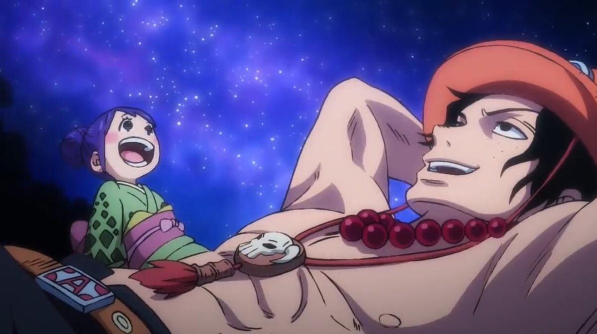 the time he spent in Wano with o-tama demonstrates his kindheartedness. he sympathized with the level of motivation she had towards accomplishing her aspirations, and in a sense, i feel like it reminded him of his childhood with luffy and sabo.