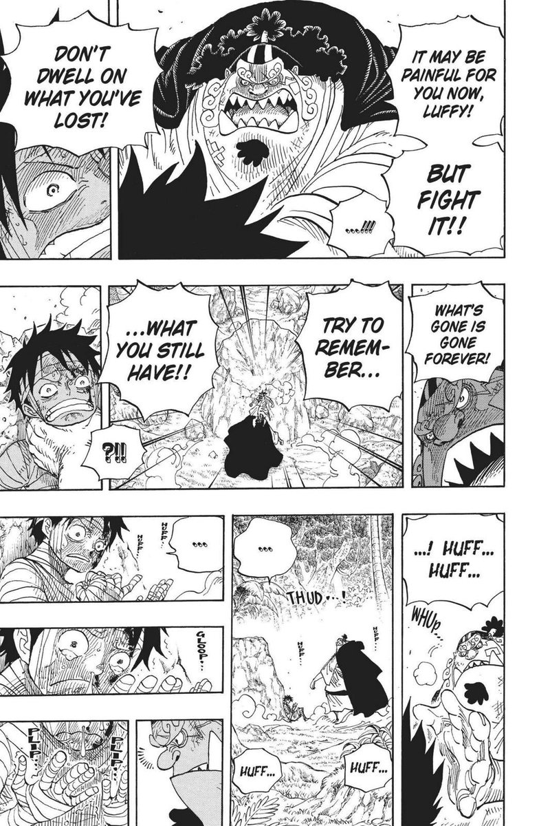 he’s the personification of selflessness. being chained to a wall in the highest level security prison in the world yet he’s relieved about the fact that luffy has crew mates he can depend on. i love how his conversation with jinbei illustrates his influence and altruistic nature