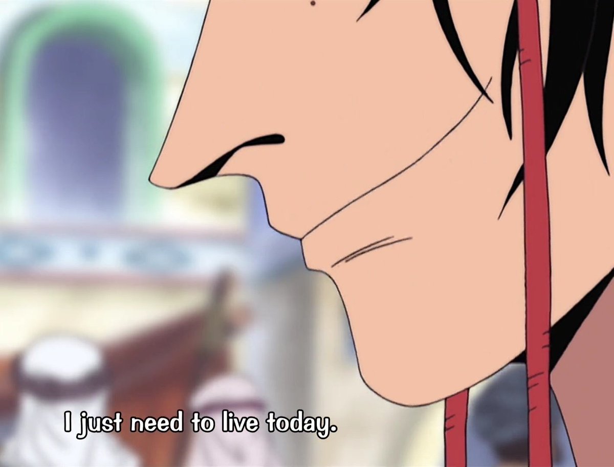 only living in the moment, choosing a short life of freedom rather than a long one of compliance, encapsulates ace’s character for me.