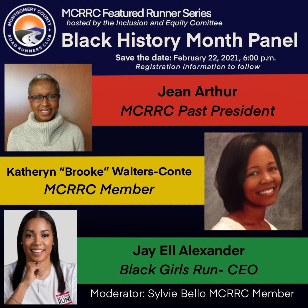 MCRRC's tweet photo. As part of our featured runner series, note our Black History Month panel on 2/22. Info below! #blackgirlsrun #BlackHistoryMonth https://t.co/XJ8KLCgoBE