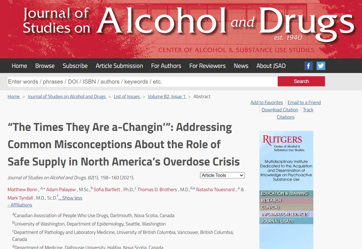 matthew__bonn's tweet image. "Here, we discuss how the crisis has changed over the last 20 years and how the urgent responses we detailed are desperately needed." First lead author publication of 2021 with @AdamPalayew, @SofiaRB_88,@touesy, @tdbrothers, &amp;amp; @DrMtyndall via @JSADJournal. 

🚨NewPublication🚨