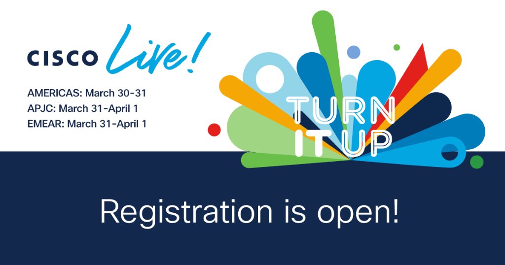 CiscoLive tweet media