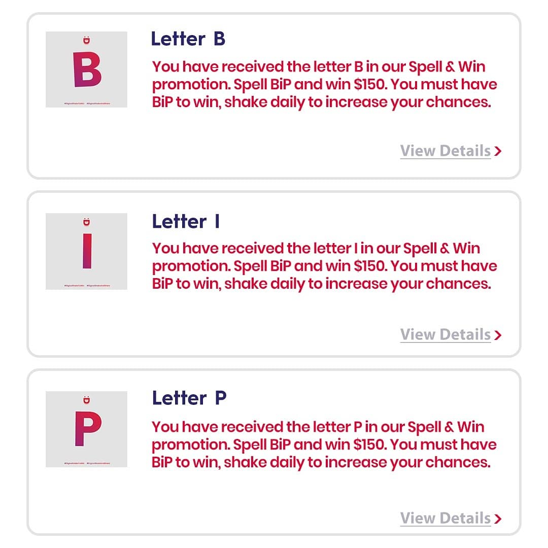 DigicelCayman's tweet photo. 🚨 ALERT 🚨
Shake & Spell is BACK..!! 😀😀
Head to MyDigicel app now, shake EVERYDAY to collect letters, B, I, P. Get ALL 3⃣ letters to spell BiP and win $150 cash💰.
You must have BiP app to reedem your prize, download BiP now & Get Bipin'
#ShakeToWin #Shake&Spell #Cayman https://t.co/a0KGiJtnpu